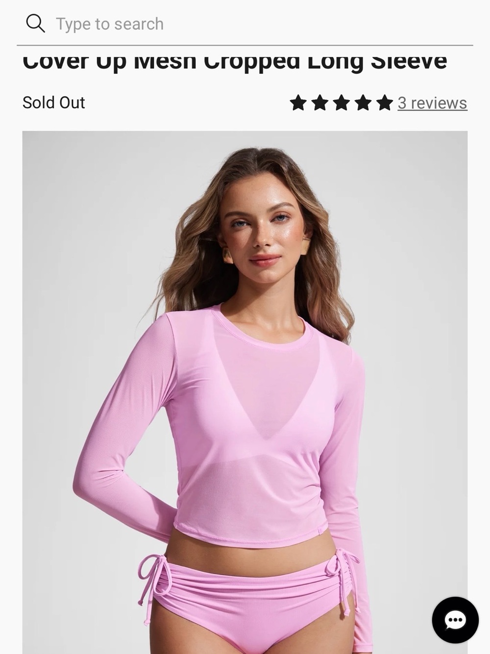 CRZ YOGA Light Pink Long-Sleeve Mesh Crop Top